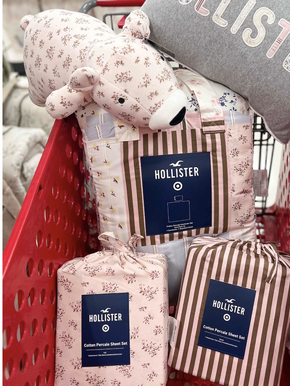 Hollister x target percale patchwork comforter set